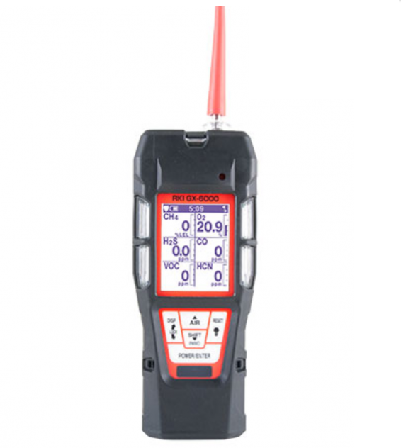 GX-6000 PID Gas Monitor, O2, CO, H2S, VOC and Super Toxic Sensors