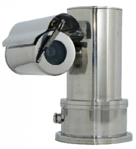 EXPLOSION-PROOF; HAZARDOUS AREA CCTV PTZ CAMERA STATION WITH INTEGRATED OPTICS PACKAGE (IOP) - STAINLESS STEEL